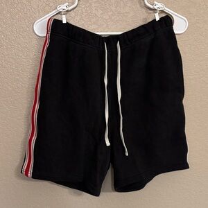 PacSun Black Shorts with Red Stripes